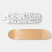 Snoopy en Charlie Brown | Engelse muffin Skateboard (Horizontaal)