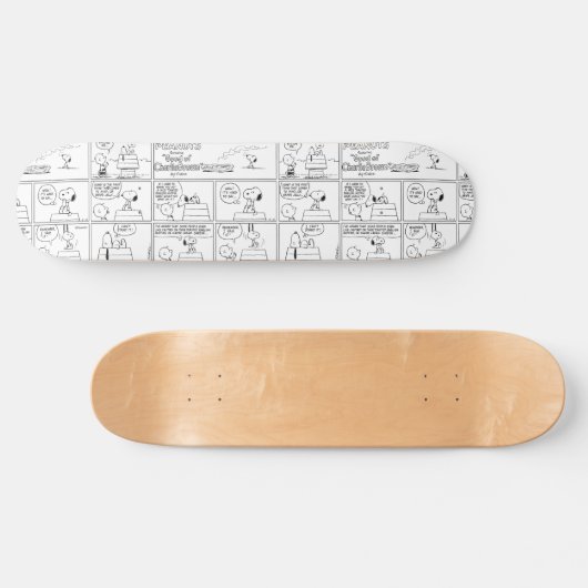 Snoopy en Charlie Brown | Engelse muffin Skateboard (Horizontaal)
