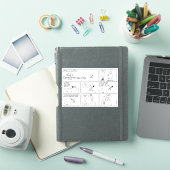 Snoopy en Charlie Brown | Engelse muffin Sticker (iPad Cover)