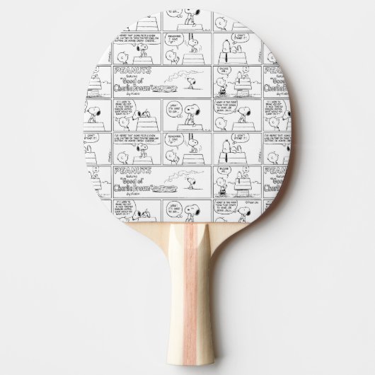 Snoopy en Charlie Brown | Engelse muffin Tafeltennisbatje (Voorkant)