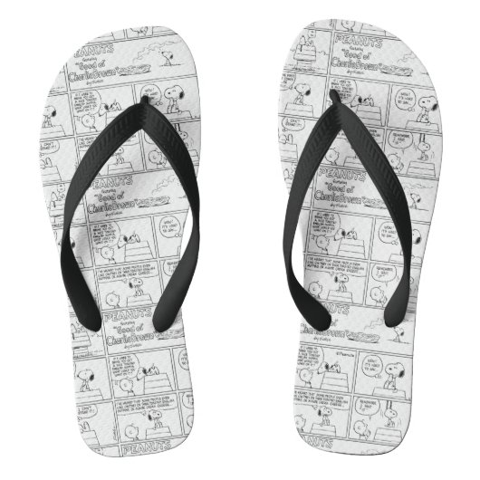 Snoopy en Charlie Brown | Engelse muffin Teenslippers (Voetbed)