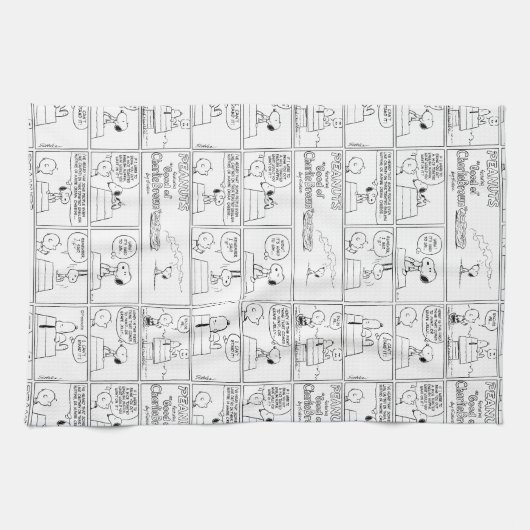 Snoopy en Charlie Brown | Engelse muffin Theedoek (Horizontaal)