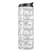 Snoopy en Charlie Brown | Engelse muffin Thermosbeker (Gedraaid links)