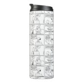 Snoopy en Charlie Brown | Engelse muffin Thermosbeker (Geroteerd rechts)