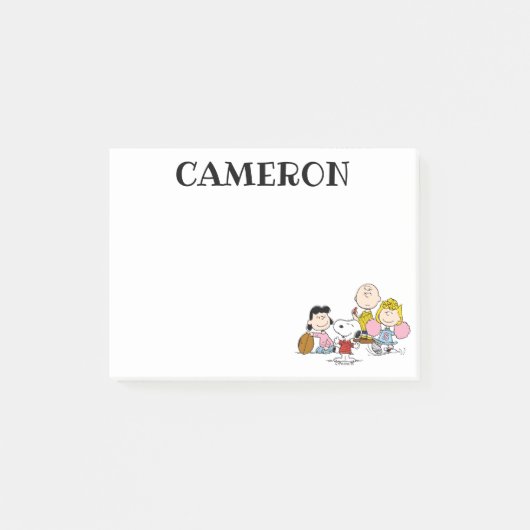 Snoopy en het Football Gang Play Post-it® Notes (Voorkant)