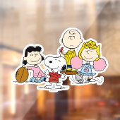 Snoopy en het Football Gang Play Raamsticker (Vel 2)