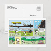 Snoopy en vrienden | Ga kamperen Briefkaart (Voorkant / Achterkant)