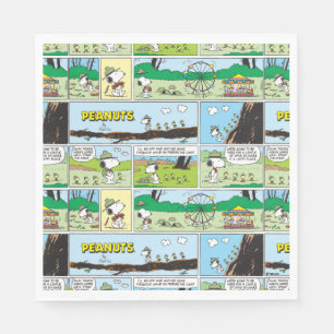 Snoopy en vrienden Ga kamperen Servet