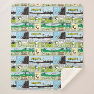 Snoopy en vrienden   Ga kamperen Sherpa Deken