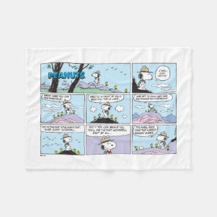 Snoopy en vrienden Ga wandelen Fleece Deken