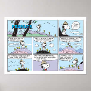 Snoopy en vrienden   Ga wandelen Poster