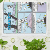 Snoopy en vrienden | Ga wandelen Theedoek (Gevouwen)