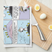 Snoopy en vrienden | Ga wandelen Theedoek (Quarter Fold)