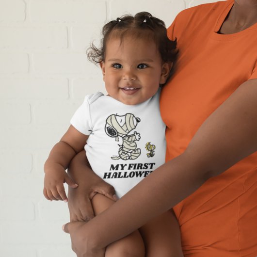 Snoopy en Woodstock Mummies | Mijn eerste hallowee Romper