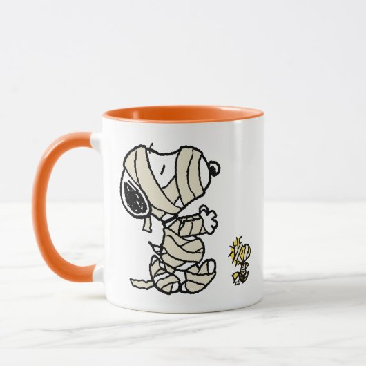 Snoopy en Woodstock Mummies Mok (Links)