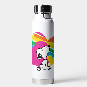 Snoopy en Woodstock   Rainboogharten Waterfles