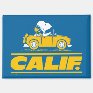 Snoopy en Woodstocks Californische wegtrip Magneet