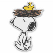 Snoopy en Woodstocks hattrick Sticker (Voorkant)