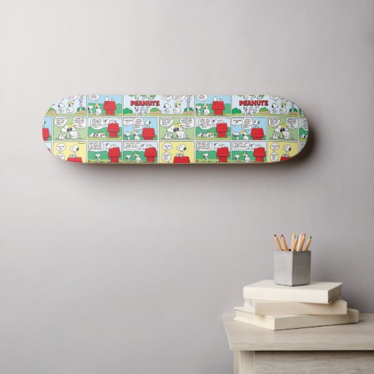 Snoopy en zijn broers Andy en Olaf Skateboard (Muurkunst (Horizontaal))