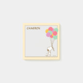 Snoopy et ballons | Ajouter vos notes post-it de n (Devant)