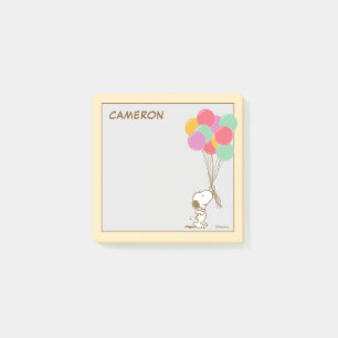Snoopy et ballons Ajouter vos notes post-it de n