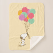 Snoopy et ballons Plaid Sherpa (Devant)