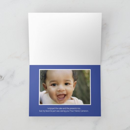 Snoopy et Pumpkin Premier Anniversaire Merci (Intérieur)