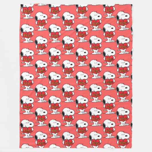 Snoopy Fleece Blanket (Voorkant)