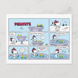 Snoopy & Friends Hockey spel Briefkaart