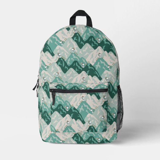 Snoopy Great Outdoor Pattern Bedrukte Rugzak (Voorkant)