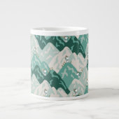 Snoopy Great Outdoor Pattern Extra Grote Beker (Voorkant)