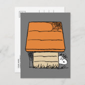 Snoopy Halloween Spin Web Doghouse Briefkaart (Voorkant / Achterkant)