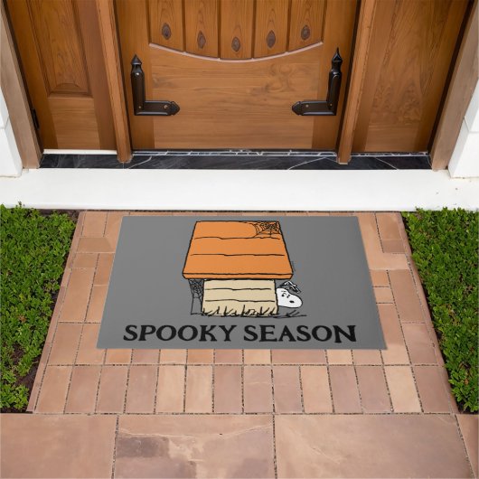 Snoopy Halloween Spin Web Doghouse Deurmat (Buiten)