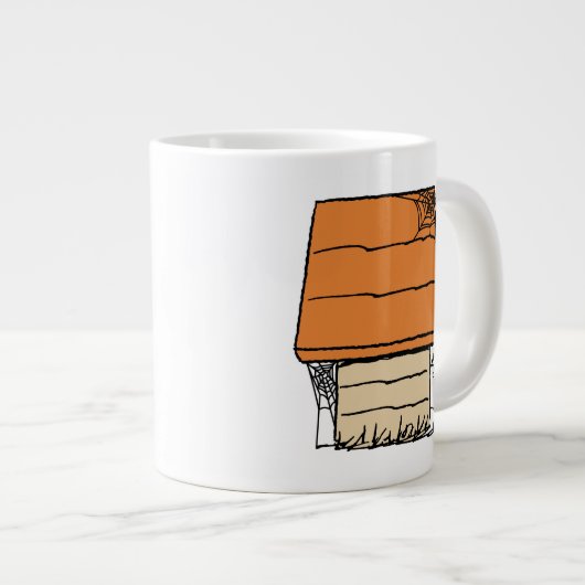 Snoopy Halloween Spin Web Doghouse Extra Grote Beker (Voorkant rechts)