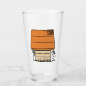Snoopy Halloween Spin Web Doghouse Glas (Voorkant)