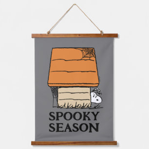 Snoopy Halloween Spin Web Doghouse Hangend Wandkleed
