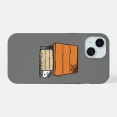 Snoopy Halloween Spin Web Doghouse iPhone 15 Hoesje (Achterkant horizontaal)