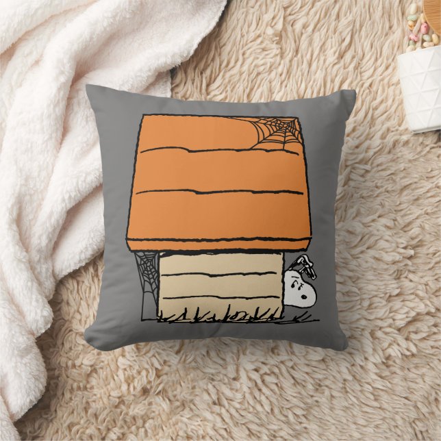 Snoopy Halloween Spin Web Doghouse Kussen (Deken)