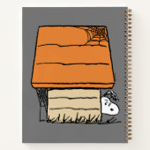 Snoopy Halloween Spin Web Doghouse Notitieboek (Achterkant)