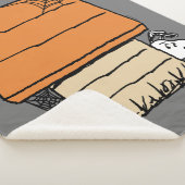 Snoopy Halloween Spin Web Doghouse Sherpa Deken (3/4)