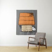 Snoopy Halloween Spin Web Doghouse Wandkleed (In situ)