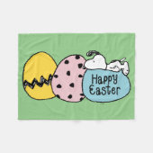 Snoopy - Happy Easter Fleece Deken (Voorkant (Horizontaal))
