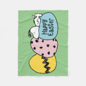 Snoopy - Happy Easter Fleece Deken (Voorkant)
