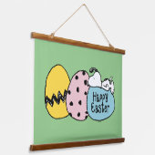 Snoopy - Happy Easter Hangend Wandkleed (Gebogen)