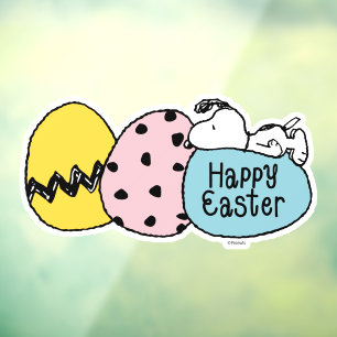 Snoopy - Happy Easter Raamsticker