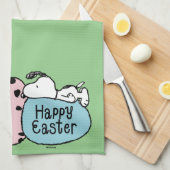 Snoopy - Happy Easter Theedoek (Quarter Fold)