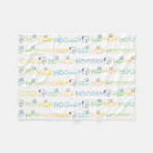 Snoopy Hip Hop Hooray Easter Fleece Deken (Voorkant (Horizontaal))