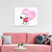 Snoopy Hugs & Kisses Canvas Afdruk (Insitu (Woonkamer))