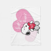 Snoopy Hugs & Kisses Fleece Deken (Voorkant)