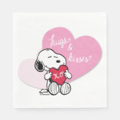 Snoopy Hugs & Kisses Servet (Voorkant)